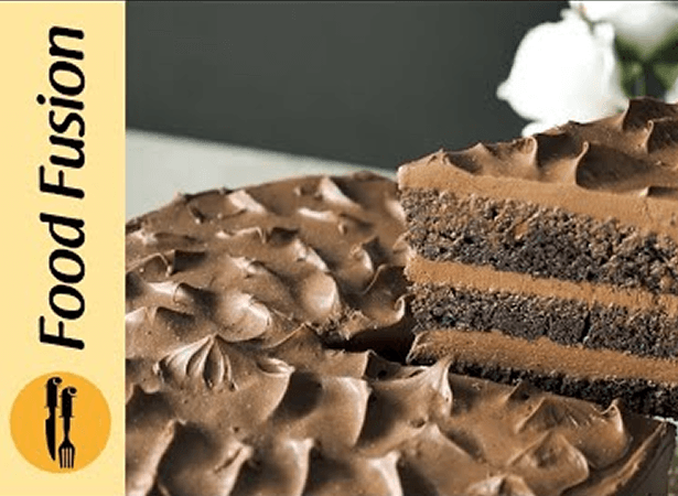 Eid Special Moist Chocolate Cake Recipe by Food Fusion